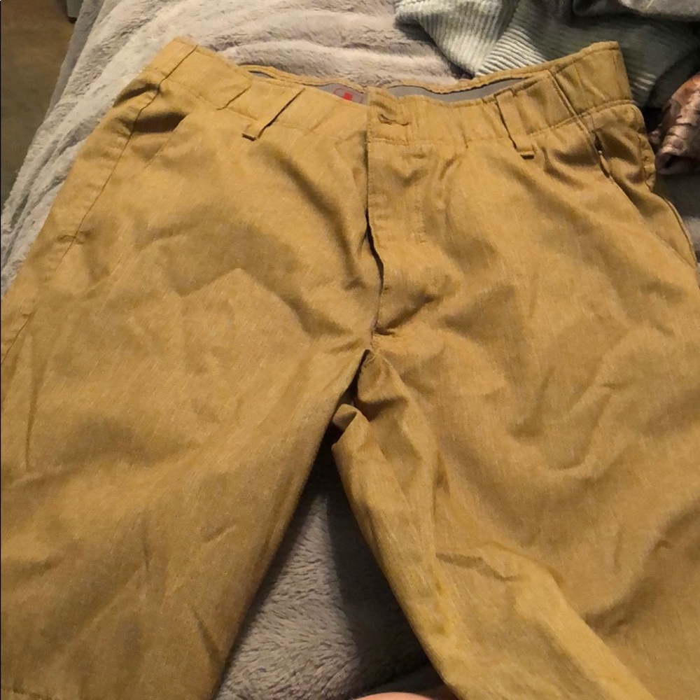 3 pairs of khaki shorts